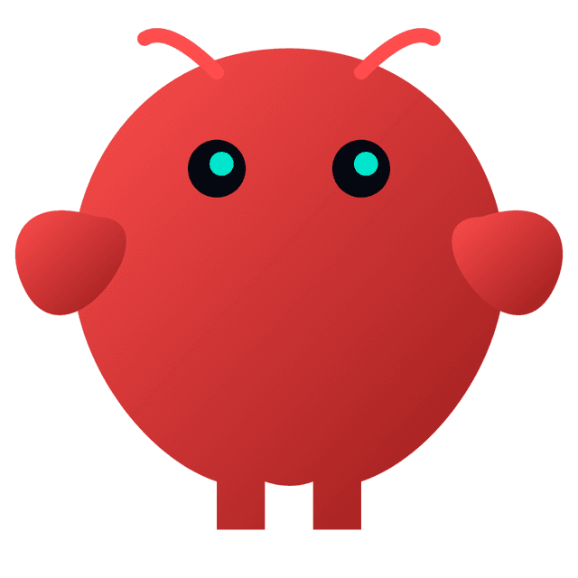Ícone oficial do OpenClaw, um personagem vermelho